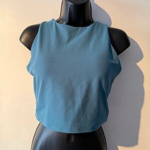 Athleta Teal Sleeveless Crop Top
